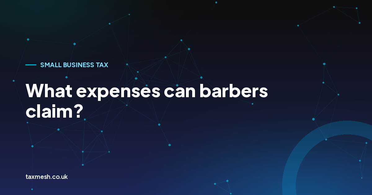 Illustration for the TaxMesh guide to allowable expenses for barbers