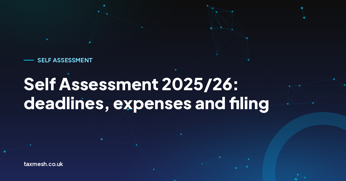 Illustration for the TaxMesh guide to the 2025/26 Self Assessment tax return